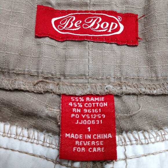 NWT BeBop Women's Brown Cargo Shorts Size 1 Juniors - Picture 12 of 12